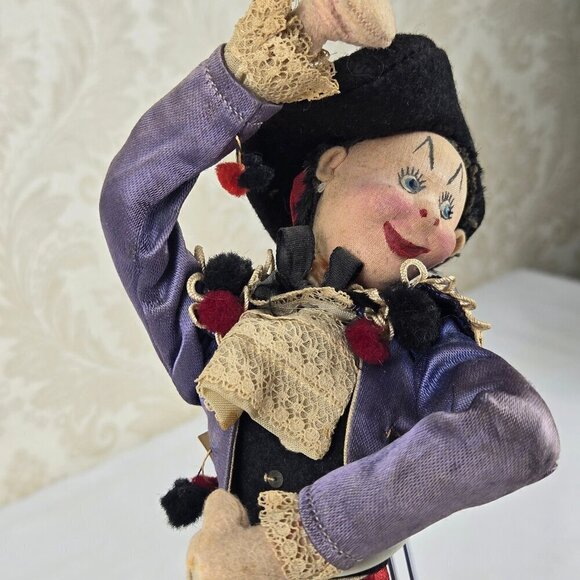 Vintage Klumpe Flamenco Dancer Doll Handmade 1950's Numbered Comes With Stand - Picture 5 of 16